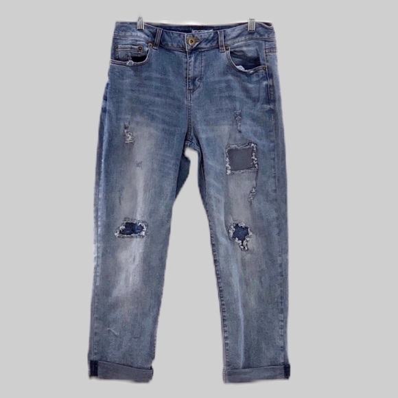 tribal boyfriend jeans